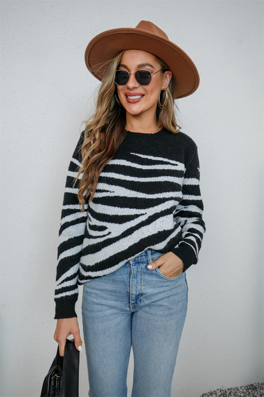 Single-breasted Classy Commuter Sweater