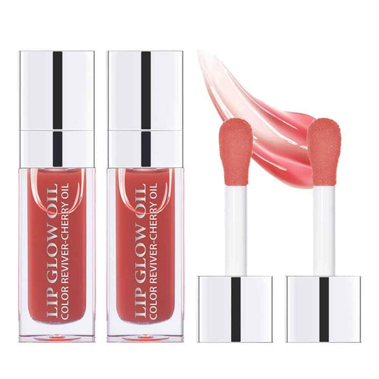 Sokgo Hydrating Lip Glow Oil, Plumping Lip Gloss, Moisturizing Lip Oil Gloss, Transparent Moisturizing Lip Balm, Natural Lip Plumper (Cherry)