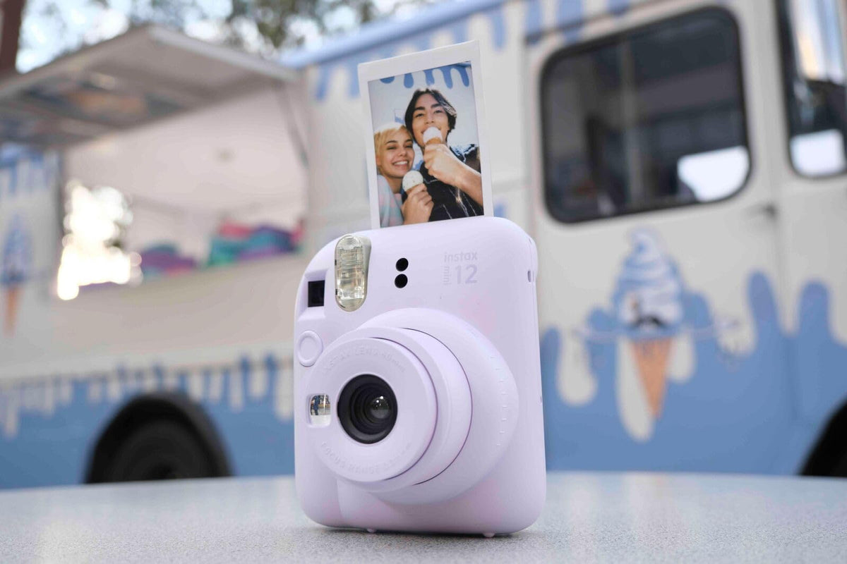 Fujifilm Instax Mini 12 Instant Film Camera, Clay White