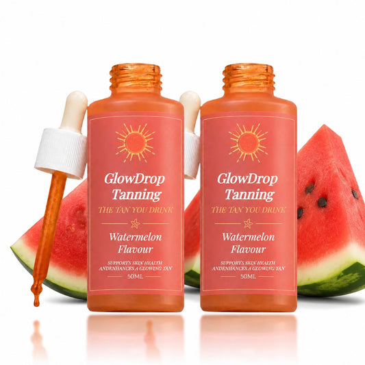 Tanning Drops, Glow Drop Tanning Drops, Enhances Your Natural Skin Tone, Natural Radiant Glow, Easy-To-Use for All Skin Types, 50Ml(2pc)