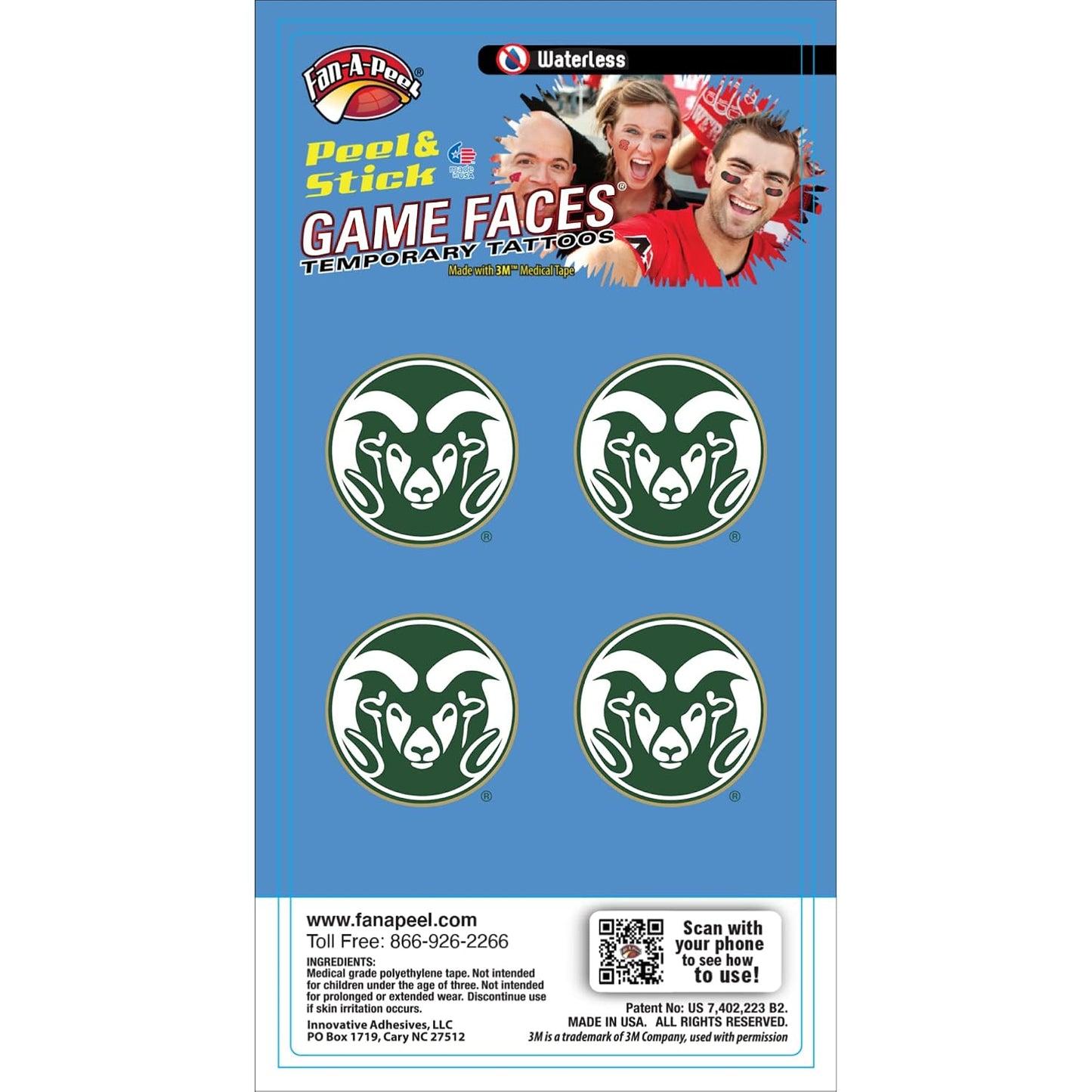Alabama Waterless Temporary Tattoos - Hypoallergenic Peel and Stick Waterproof Temporary Tattoos - Officially Licensed