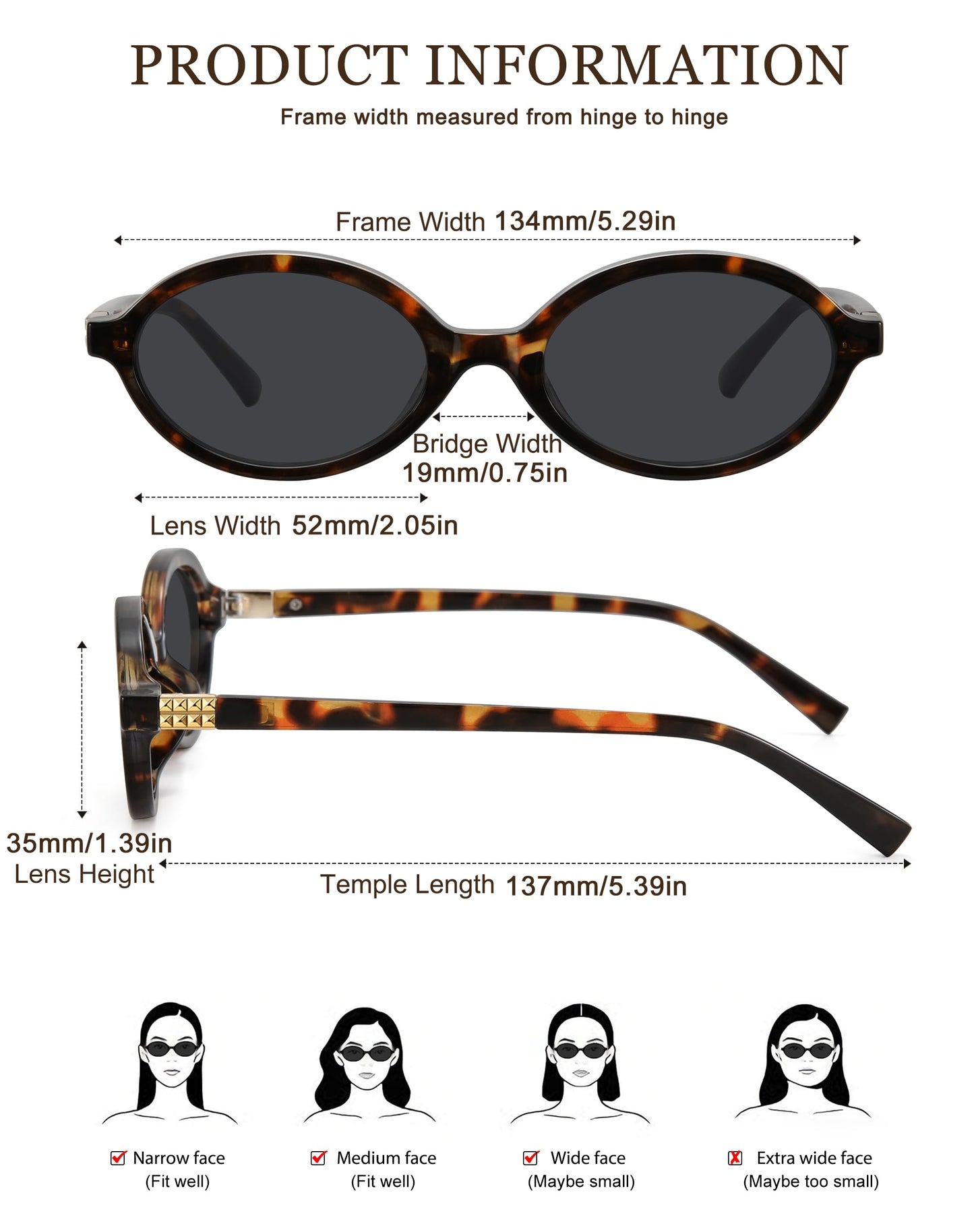 WOWSUN Retro Oval Sunglasses for Women,Slim 90s Vintage Fashion Shades