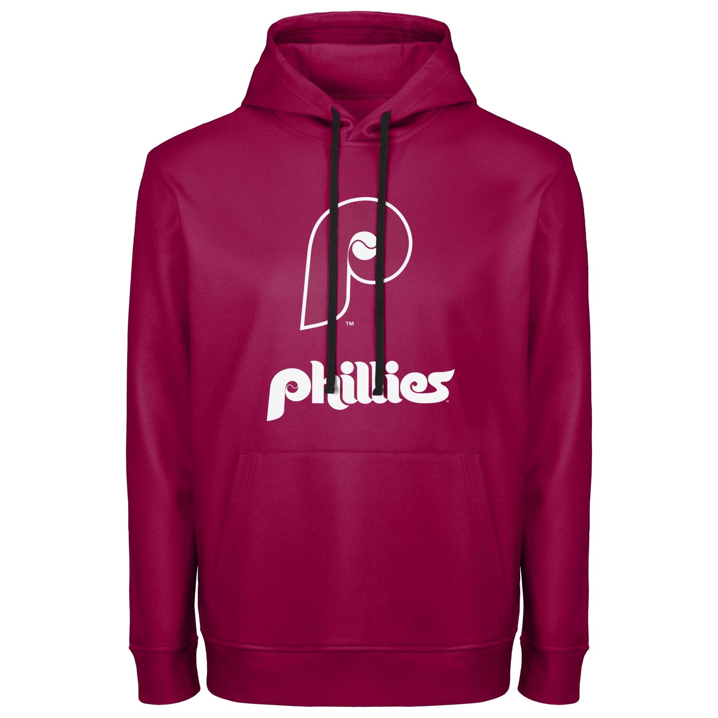 FOCO MLB Men's Official Cooperstown Primary Logo Wordmark Polyester Pullover Hoodie Sweatshirt