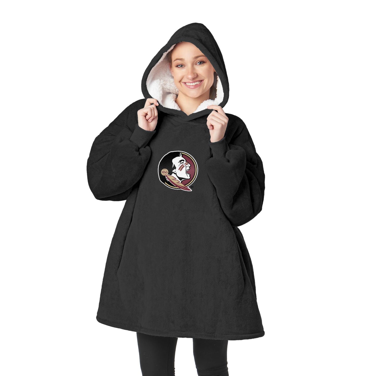 Northwest NCAA unisex-adult Hoodler Oversized Sherpa Pullover