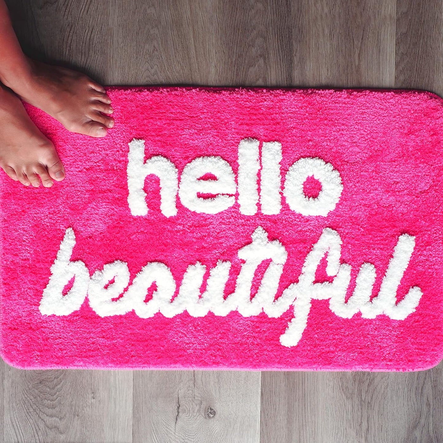 Evovee Hello Beautiful Bath Mat