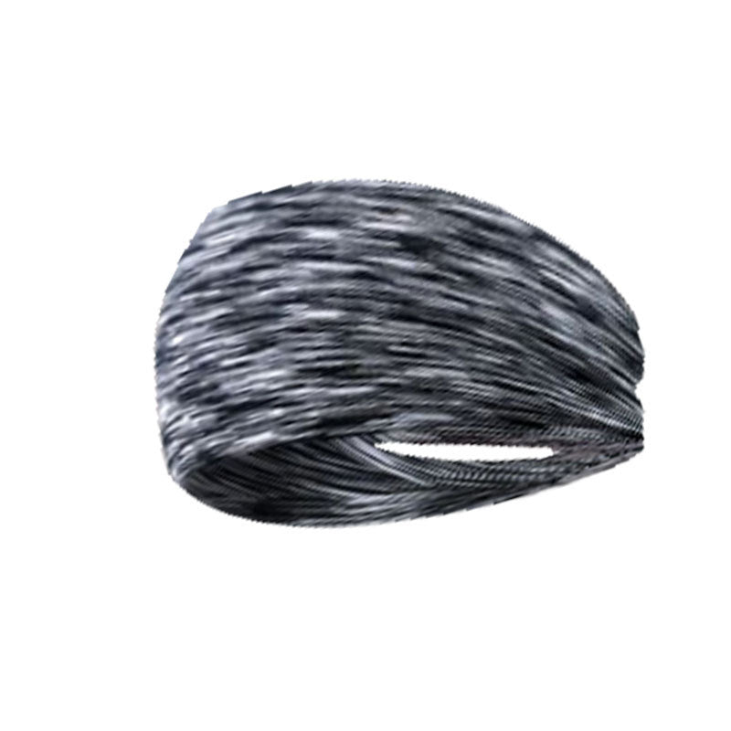 Widening exercise headband for sweat absorption, running, men's and women's fitness yoga, colorful, breathable, elastic, anti sweat headband