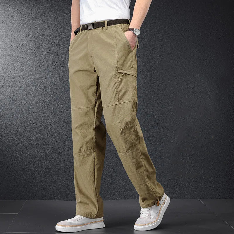 Men’s Ice Silk Quick Dry Hiking & Travel Pants – Lightweight Outdoor Casual Summer Wear