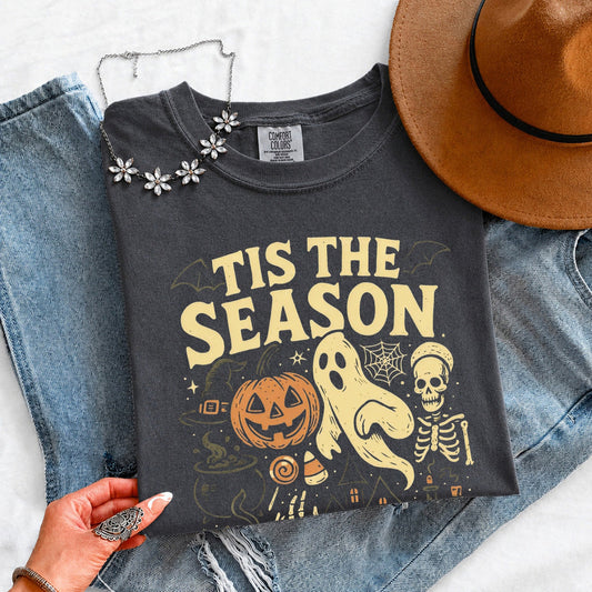 Tis The Season Halloween Comfort Color Shirt - Spooky Tee