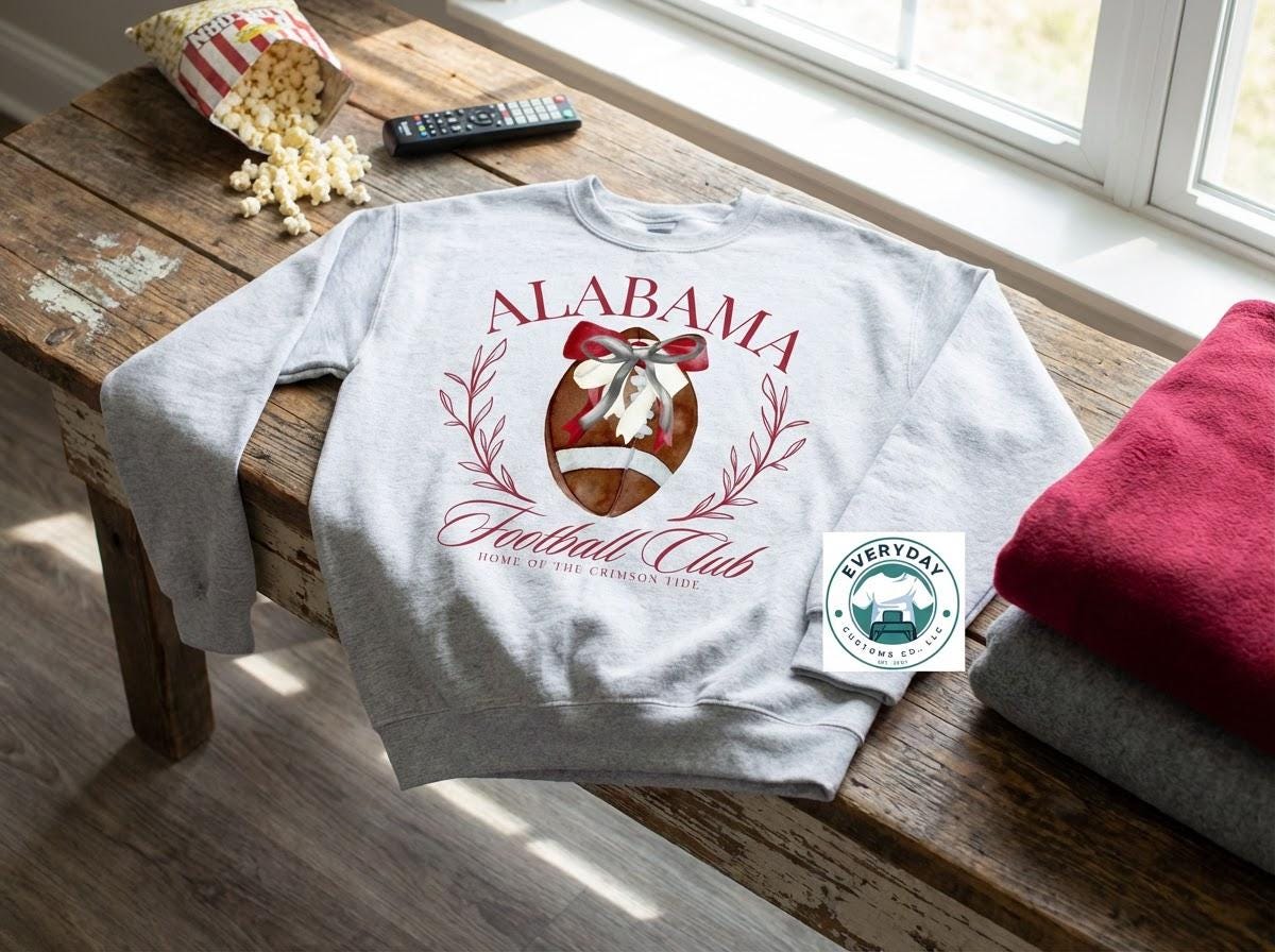 Alabama Football Club Crewneck - In-House Crafted Quality | Everyday Customs Co.