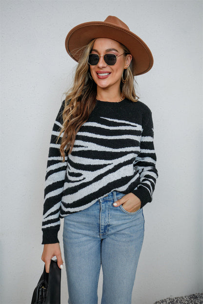 Single-breasted Classy Commuter Sweater