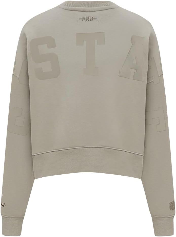 Pro Standard Womens College Wingspan Brushed Back French Terry Crewneck Sweatshirt