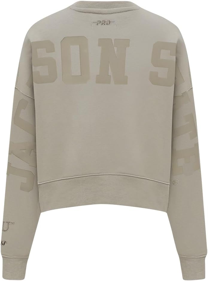 Pro Standard Womens College Wingspan Brushed Back French Terry Crewneck Sweatshirt