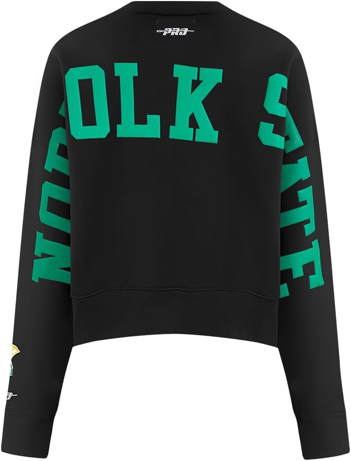 Pro Standard Womens College Wingspan Brushed Back French Terry Crewneck Sweatshirt