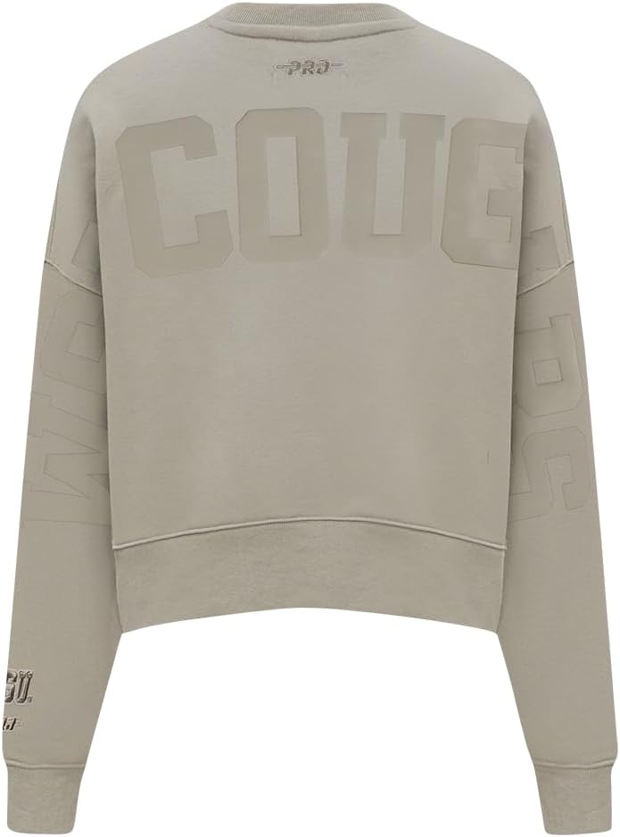 Pro Standard Womens College Wingspan Brushed Back French Terry Crewneck Sweatshirt