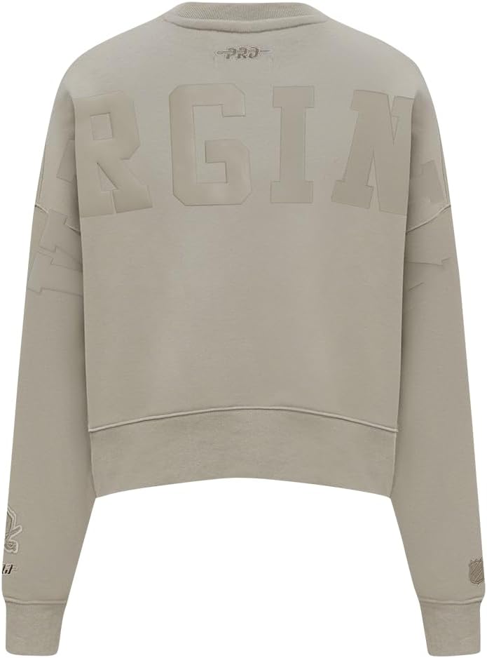 Pro Standard Womens College Wingspan Brushed Back French Terry Crewneck Sweatshirt