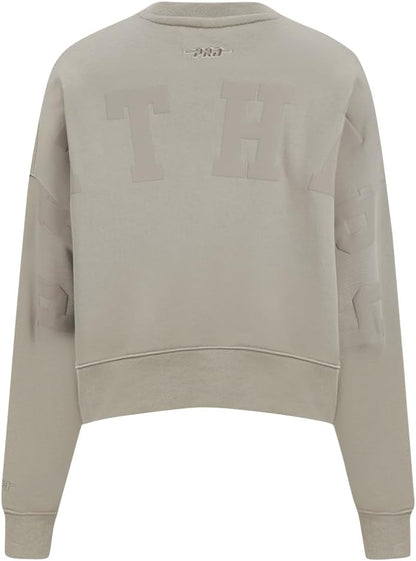 Pro Standard Womens College Wingspan Brushed Back French Terry Crewneck Sweatshirt