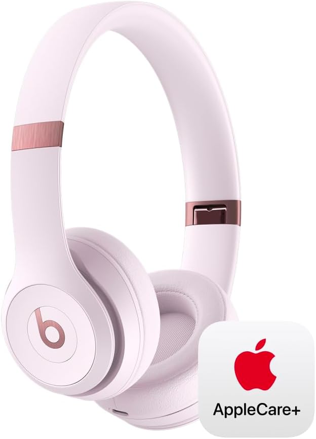 Beats Solo 4 - Wireless On-Ear Bluetooth Headphones, Up to 50-Hour Battery Life, Ultra-Lightweight Comfort, Powerful and Balanced Sound, Apple & Android Compatible - Amazon Exclusive Metallic Pink