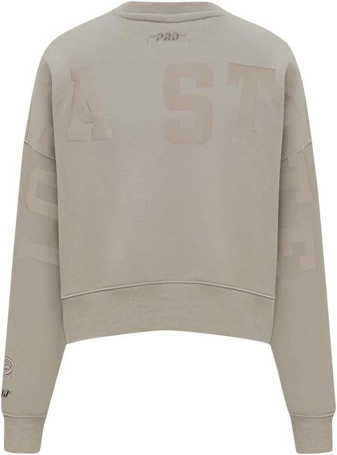 Pro Standard Womens College Wingspan Brushed Back French Terry Crewneck Sweatshirt