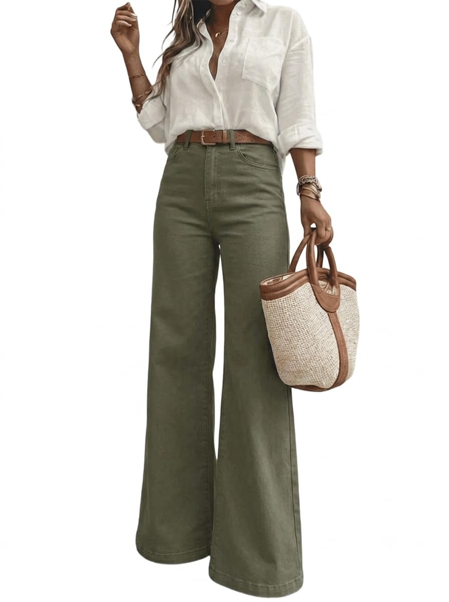 Women's High Waisted Wide Leg Jeans