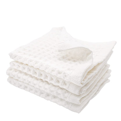 sea me at home Waffle Hand Towel – 100% Turkish Cotton, Quick-Dry, Soft and Absorbent Bathroom Towel (White)