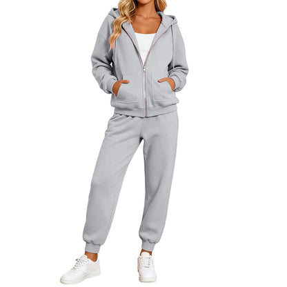 Jogger Sets For Women 2 Piece Zip Up Hoodie And Joggers Baggy Sweatsets