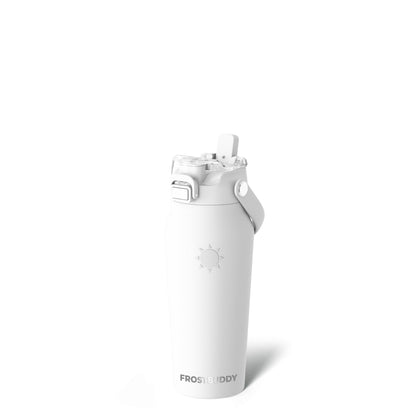 Frost Buddy 24oz Insulated Water Bottle - Straw & Chug Lid - Leak-Proof | Sip-or-chug dual lid | Ice-cold for 24+ hours | Cup-holder friendly