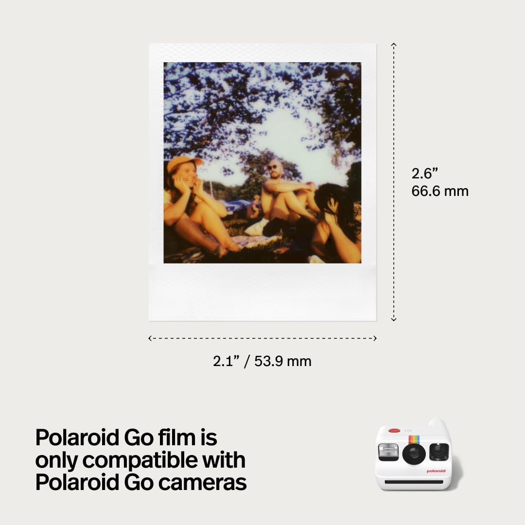 Polaroid Go Generation 2 - Mini Instant Film Camera - Purple (9183) - Only Compatible with Go Film | Compatible with Polaroid Go Film, USB-C Rechargeable, Self-Timer and Double Exposure, Built-in Flash