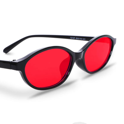 GUVIVI Retro Oval Sunglasses for Women