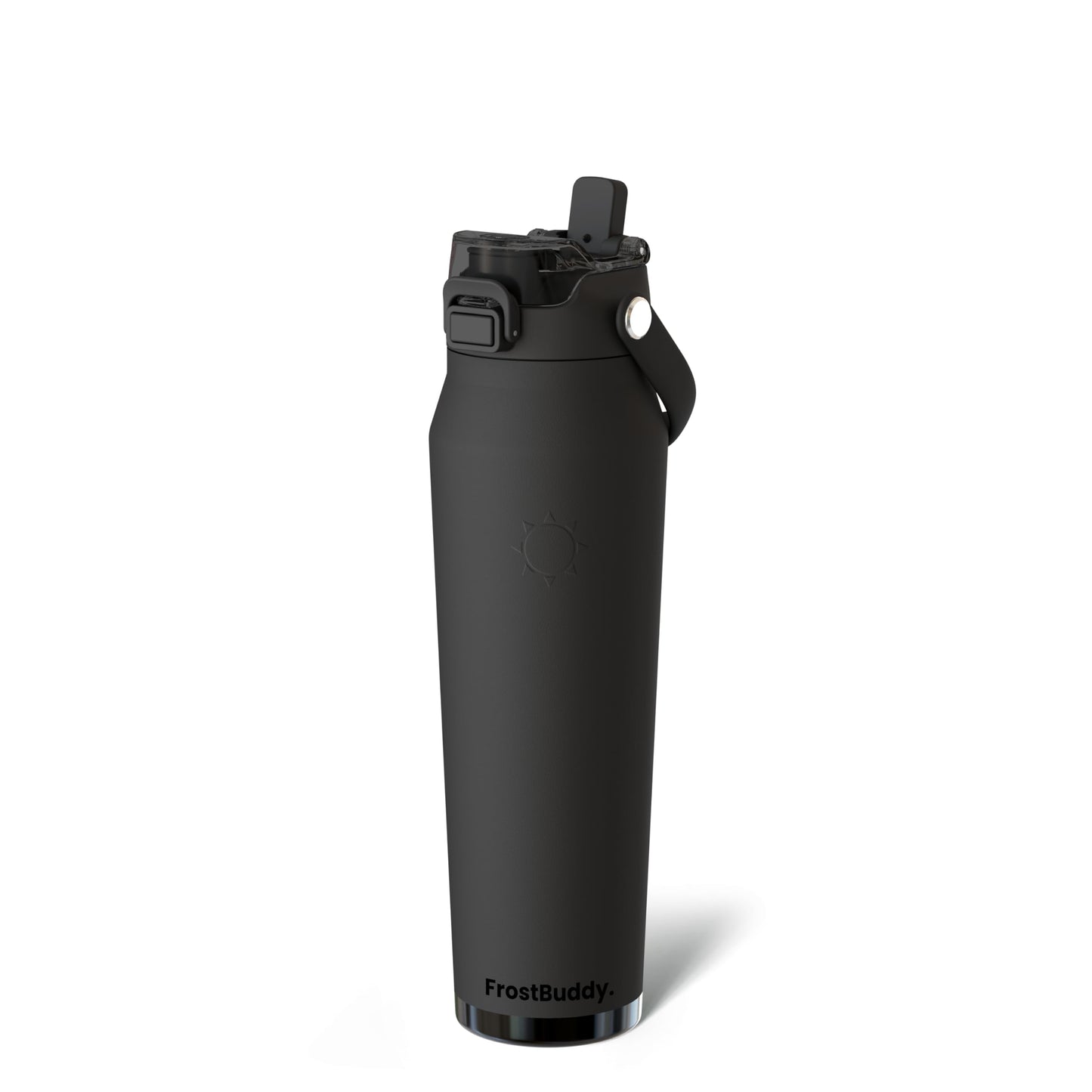 Frost Buddy 24oz Insulated Water Bottle - Straw & Chug Lid - Leak-Proof | Sip-or-chug dual lid | Ice-cold for 24+ hours | Cup-holder friendly