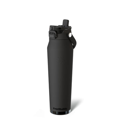 Frost Buddy 24oz Insulated Water Bottle - Straw & Chug Lid - Leak-Proof | Sip-or-chug dual lid | Ice-cold for 24+ hours | Cup-holder friendly
