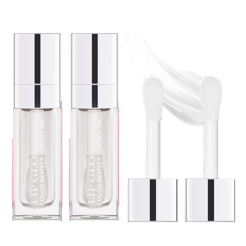 Sokgo Hydrating Lip Glow Oil, Plumping Lip Gloss, Moisturizing Lip Oil Gloss, Transparent Moisturizing Lip Balm, Natural Lip Plumper (Cherry)