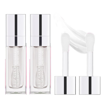 Sokgo Hydrating Lip Glow Oil, Plumping Lip Gloss, Moisturizing Lip Oil Gloss, Transparent Moisturizing Lip Balm, Natural Lip Plumper (Cherry)