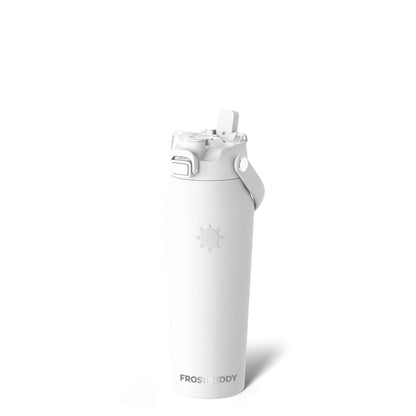Frost Buddy 24oz Insulated Water Bottle - Straw & Chug Lid - Leak-Proof | Sip-or-chug dual lid | Ice-cold for 24+ hours | Cup-holder friendly