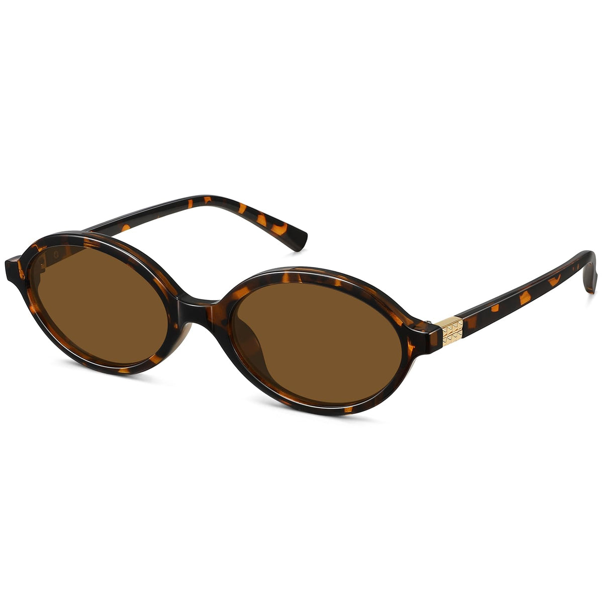 WOWSUN Retro Oval Sunglasses for Women,Slim 90s Vintage Fashion Shades