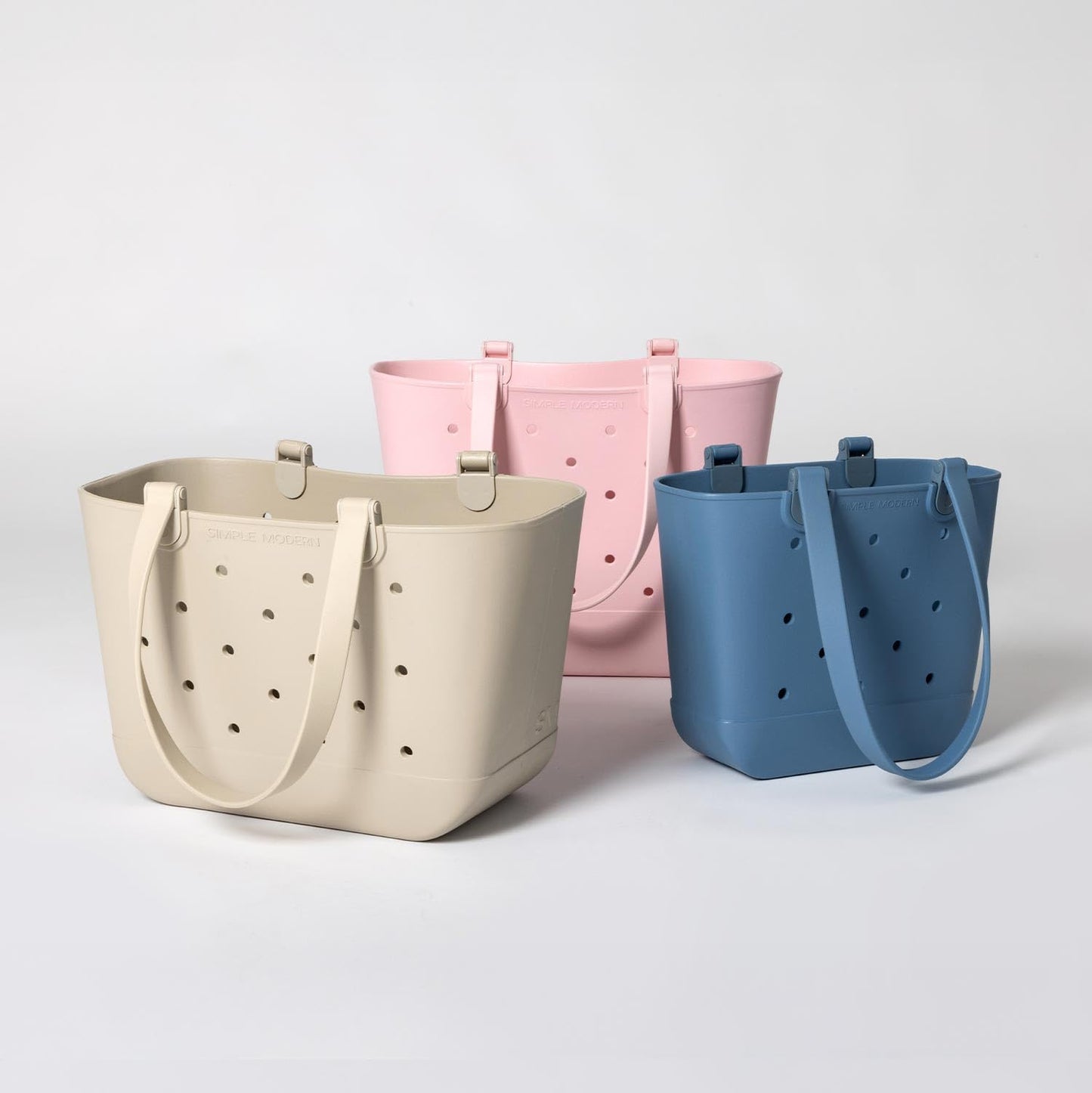 Simple Modern Waterproof Rubber Beach Bag | Large | Black