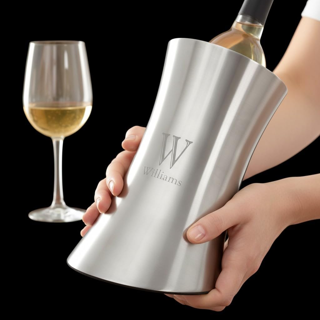 Personalization Universe Double-Walled Insulated Stainless Steel Wine Chiller