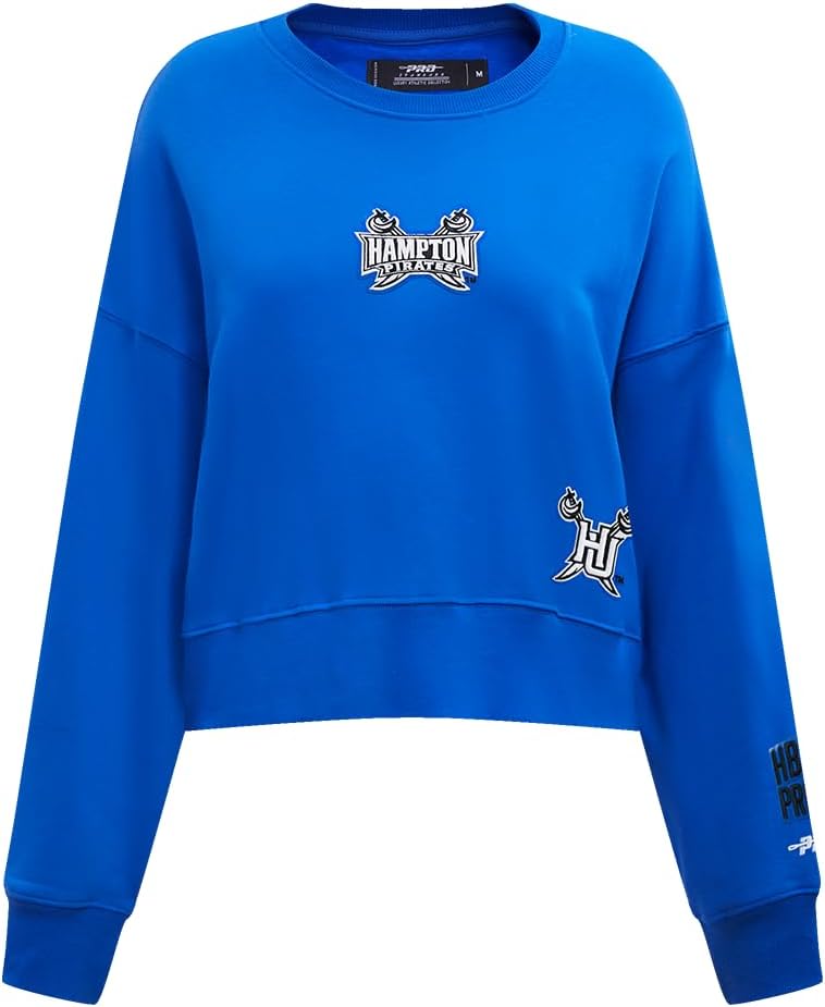 Pro Standard Womens College Wingspan Brushed Back French Terry Crewneck Sweatshirt