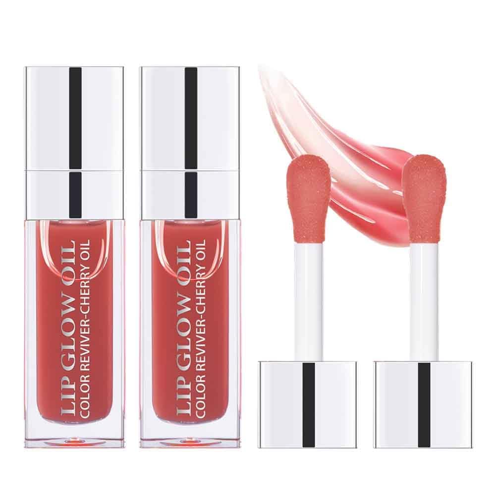 Sokgo Hydrating Lip Glow Oil, Plumping Lip Gloss, Moisturizing Lip Oil Gloss, Transparent Moisturizing Lip Balm, Natural Lip Plumper (Cherry)