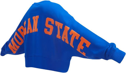 Pro Standard Womens College Wingspan Brushed Back French Terry Crewneck Sweatshirt