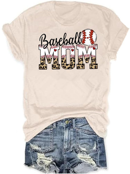 Baseball Shirts Women Tis The Season Baseball Mom T-Shirts Letter Print Graphic Tee Tops