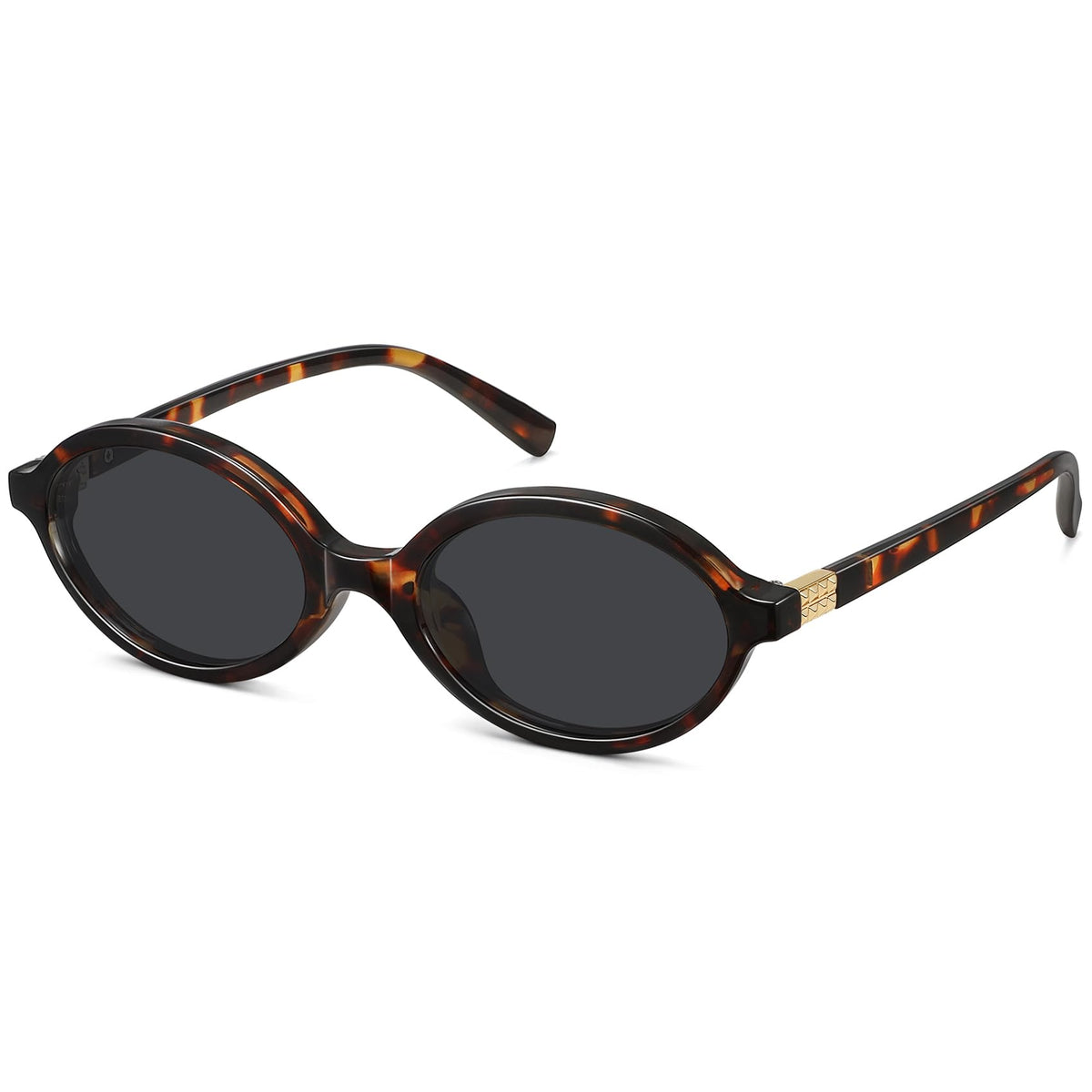 WOWSUN Retro Oval Sunglasses for Women,Slim 90s Vintage Fashion Shades