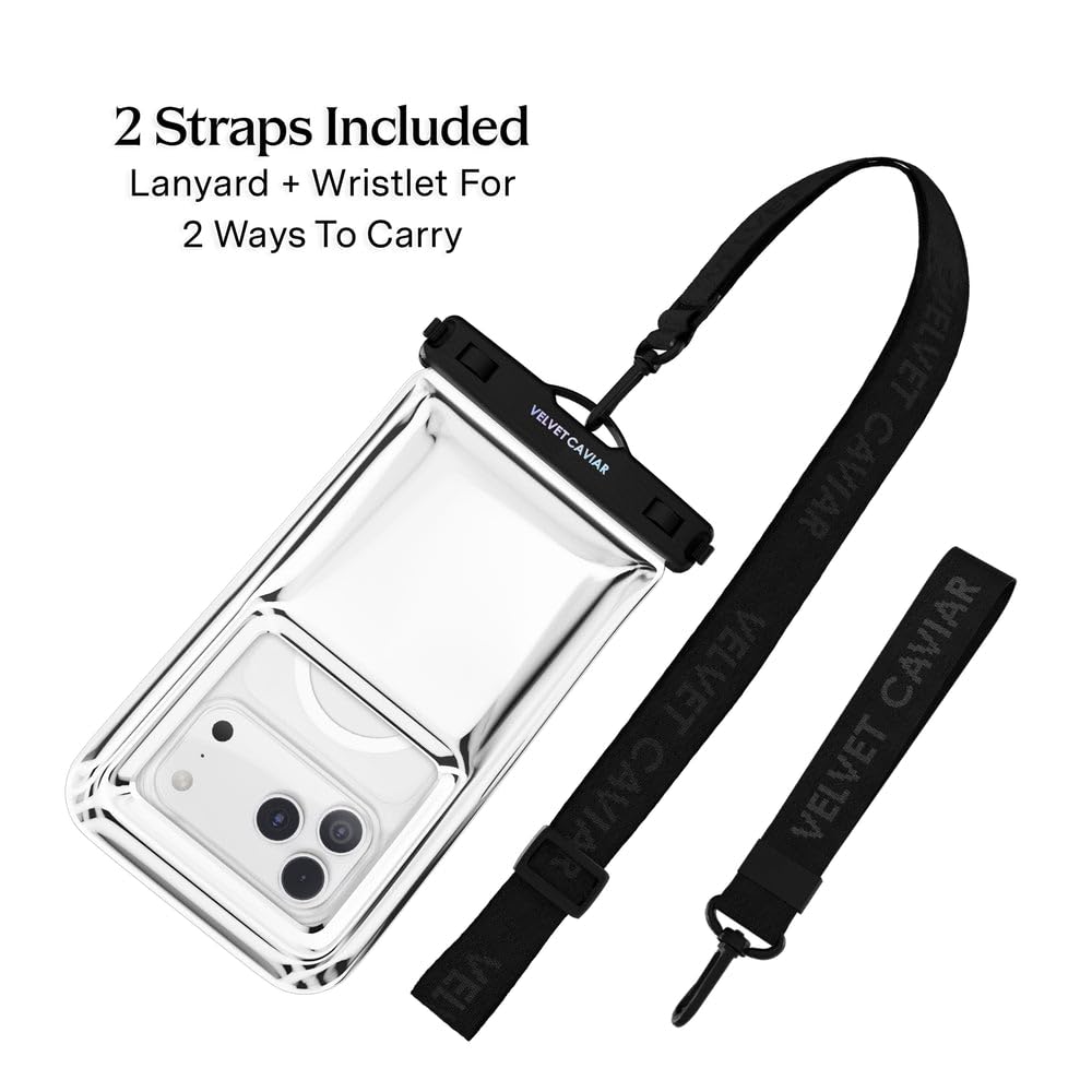 VELVET CAVIAR Waterproof Phone Pouch with Lanyard