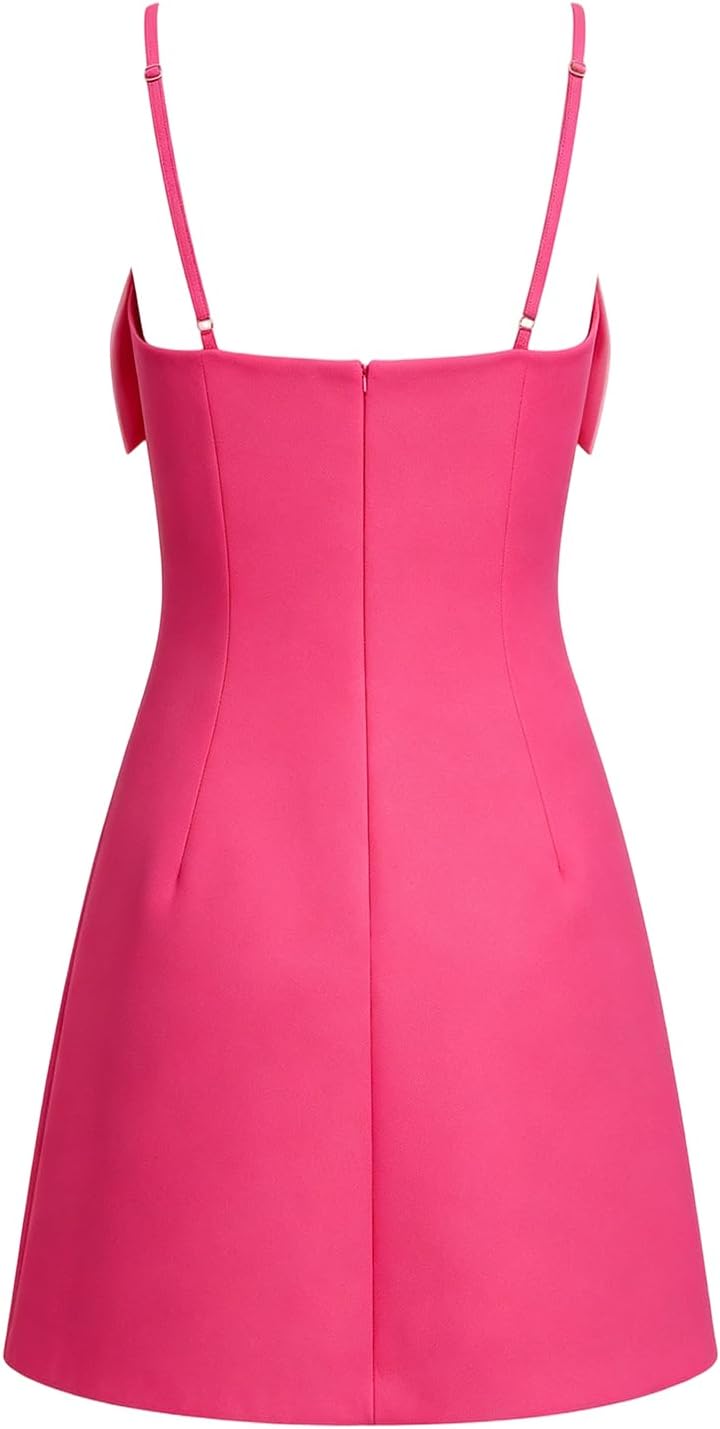 Elle Woods Pink Spaghetti Strap Mini Dress
