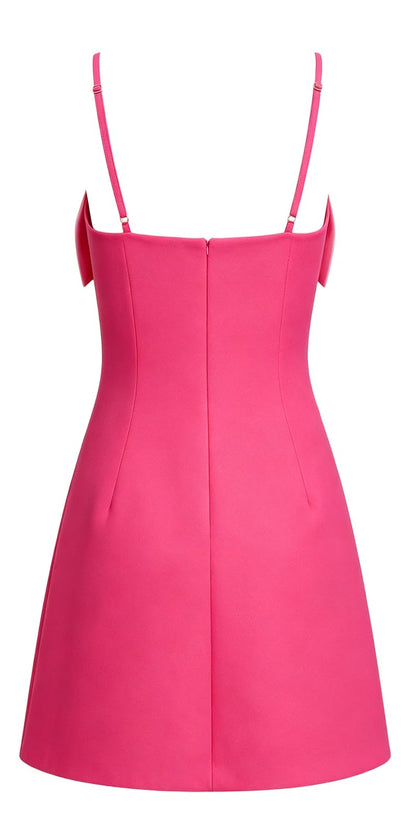 Elle Woods Pink Spaghetti Strap Mini Dress