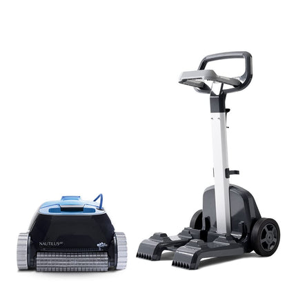 Dolphin Nautilus CC Automatic Robotic Pool Vacuum Cleaner, Wall Climbing Scrubber Brush, Top Load Filter Access, Ideal for Above/In-Ground Pools up to 33 FT in Length