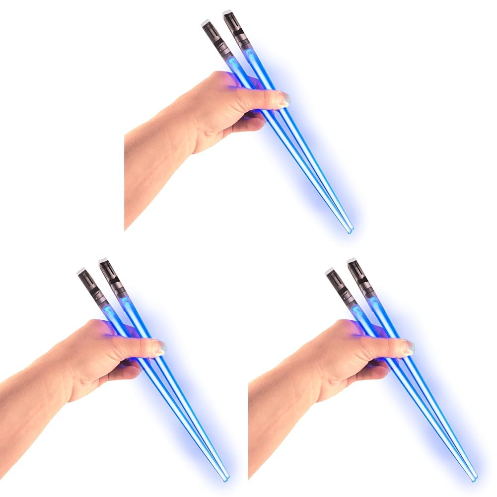 ChopSabers Lightsaber Led Light Up Chopsticks (1 Pair, Blue)