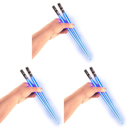 ChopSabers Lightsaber Led Light Up Chopsticks (1 Pair, Blue)