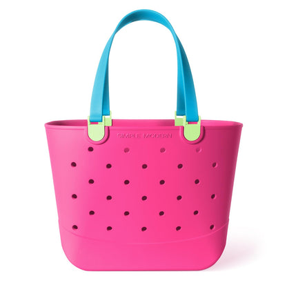 Simple Modern Waterproof Rubber Beach Bag | Large | Black