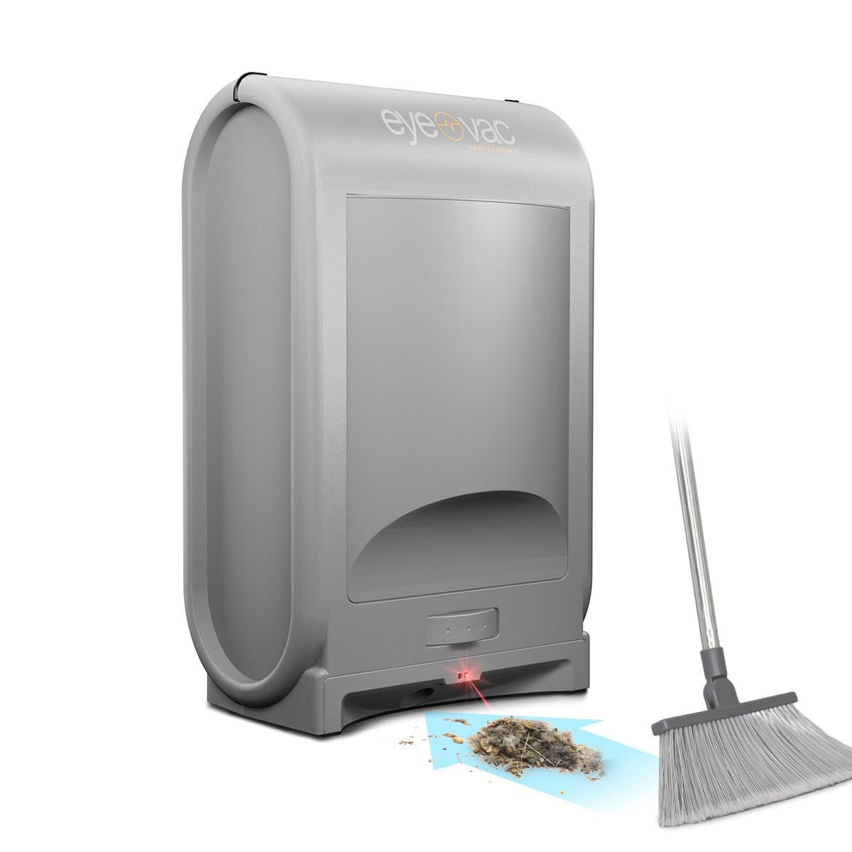 EyeVac Pro Touchless Vacuum Automatic Dustpan - Ultra Fast & Powerful - Great for Sweeping Salon Pet Hair Food Dirt Kitchen, Corded Canister Vacuum, Bagless, Automatic Sensors, 1400 Watt (Black)