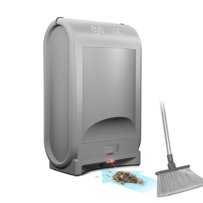 EyeVac Pro Touchless Vacuum Automatic Dustpan - Ultra Fast & Powerful - Great for Sweeping Salon Pet Hair Food Dirt Kitchen, Corded Canister Vacuum, Bagless, Automatic Sensors, 1400 Watt (Black)